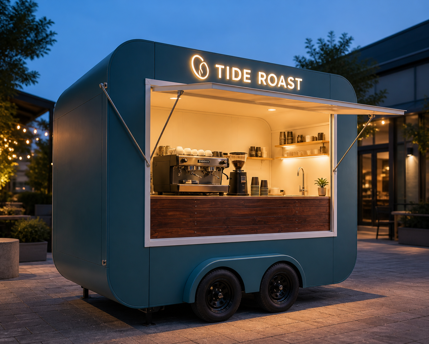 Xe bán cafe Mẫu 06 – phối cảnh tham khảo góc bên đối diện