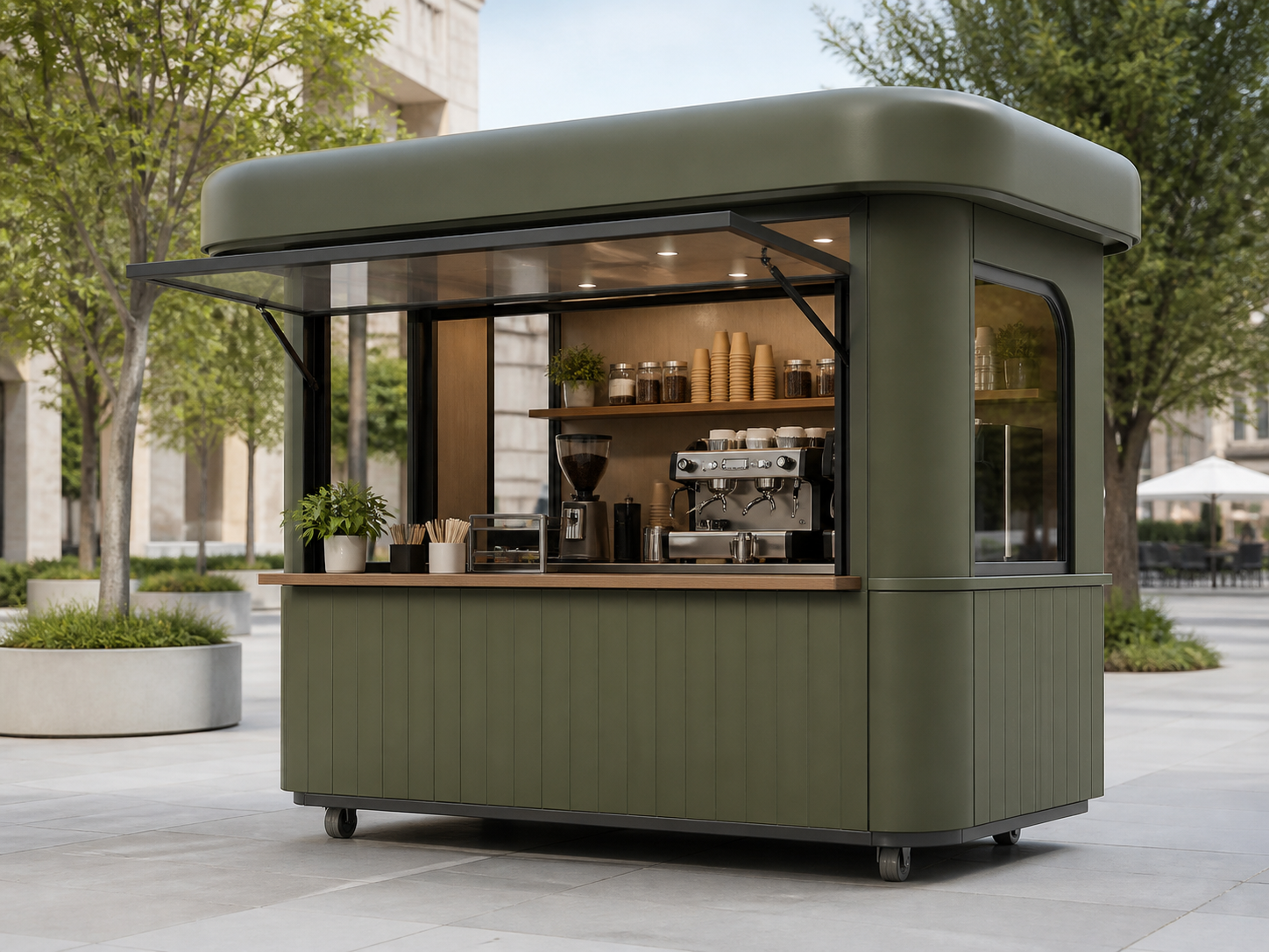 Mẫu kiot cafe di động 03