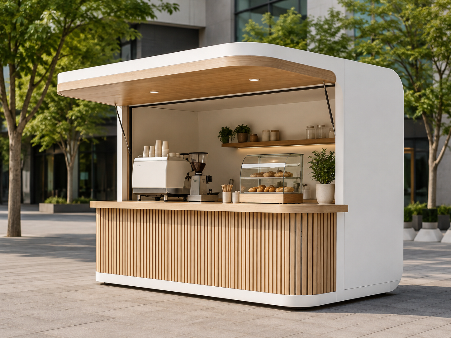 Mẫu kiot cafe di động 04