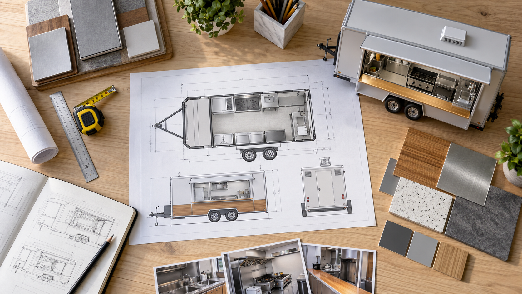 Checklist chốt bản vẽ thiết kế xe bán đồ ăn di động