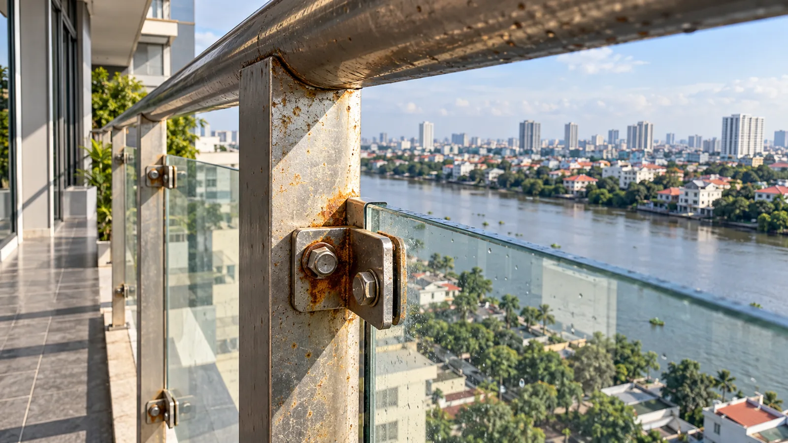 Kiểm tra phụ kiện và điểm liên kết ngoài trời