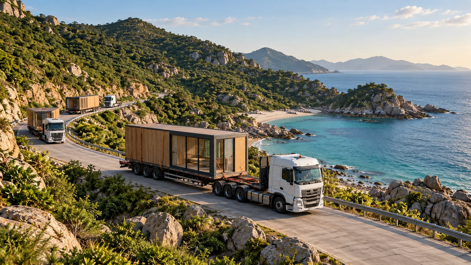Kiểm tra đường đưa module qua khu đất