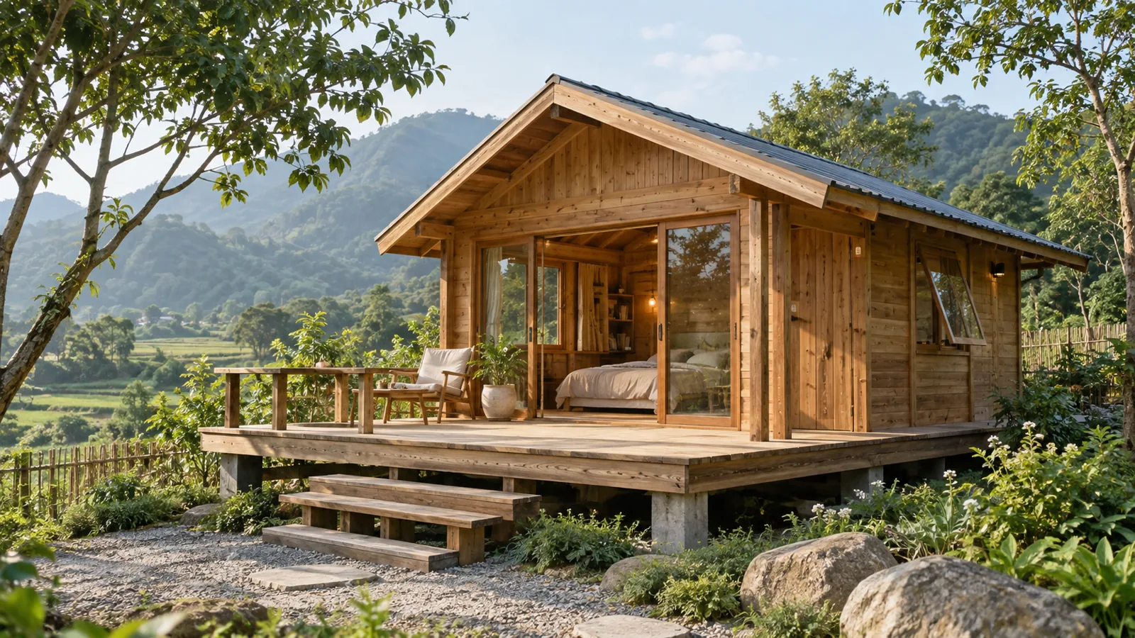 Mẫu căn gỗ cho nhu cầu gia đình