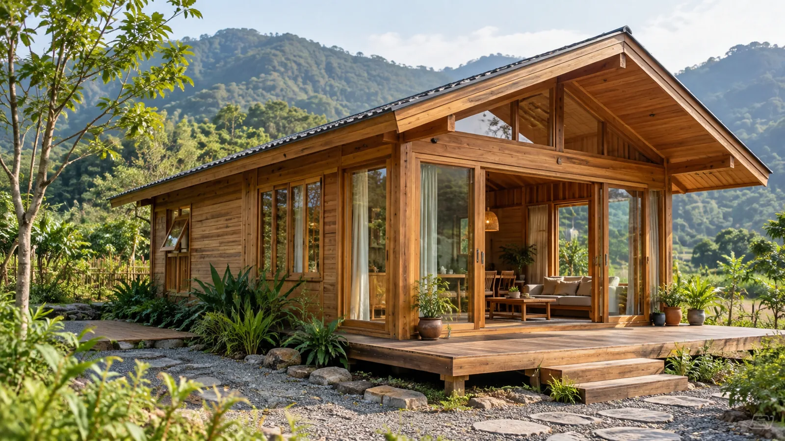 Mẫu căn gỗ dành cho nhóm khách nhỏ