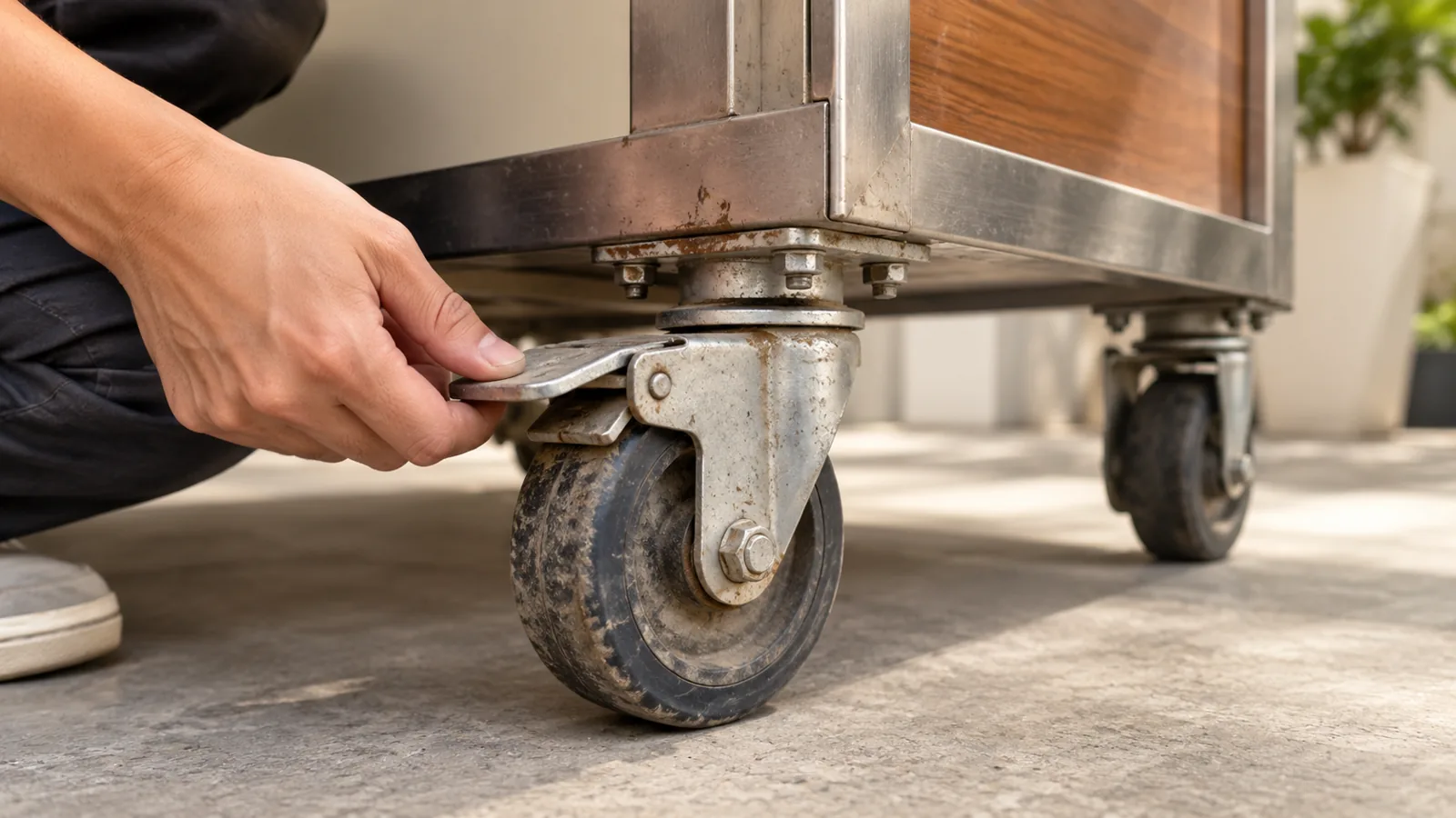 Kiểm tra bánh khóa và điểm lắp bánh
